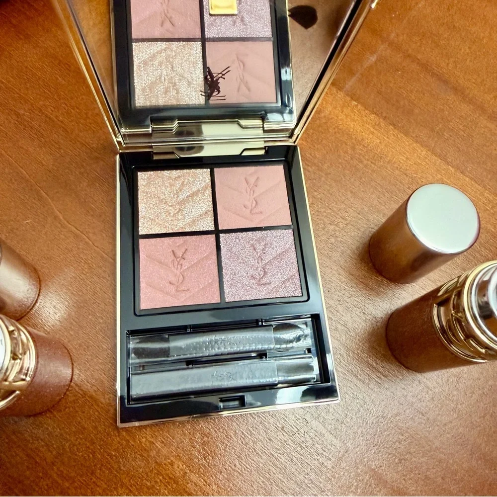 YSL VALENTINES EYESHADOW /  LIP  2026 - BRAND NEW - LIMITED EDITION PINK GLITTER